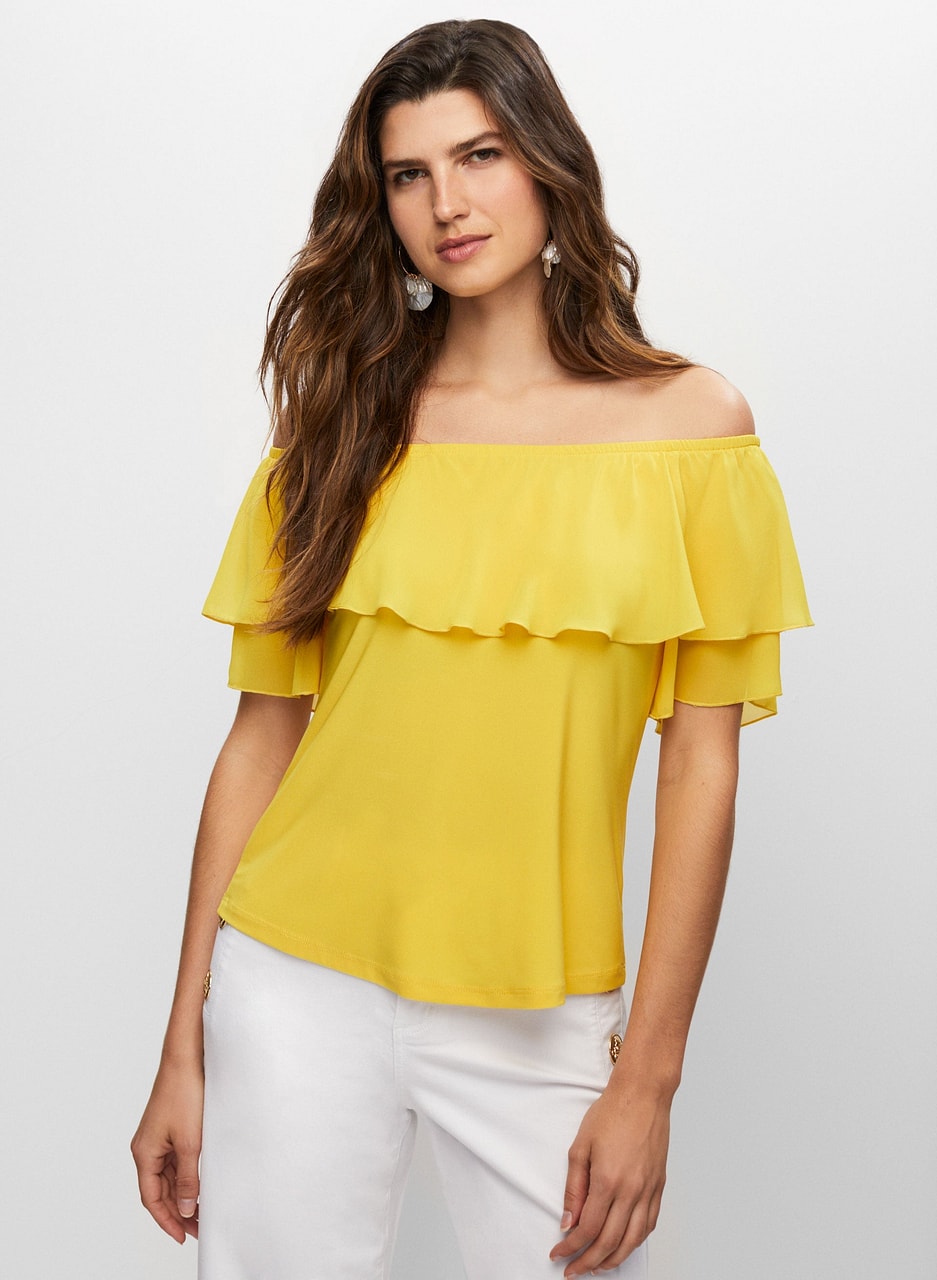 Off-the-Shoulder Ruffled Top