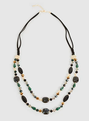 Double Row Beaded Necklace