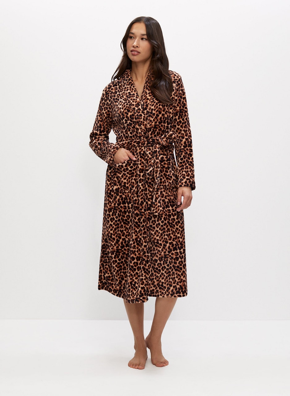 Leopard Print Robe