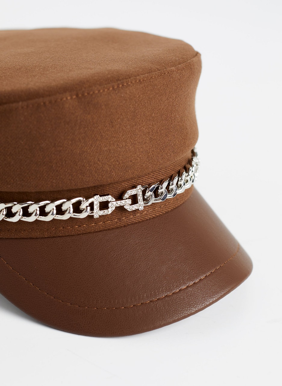 Chain Trim Detail Hat