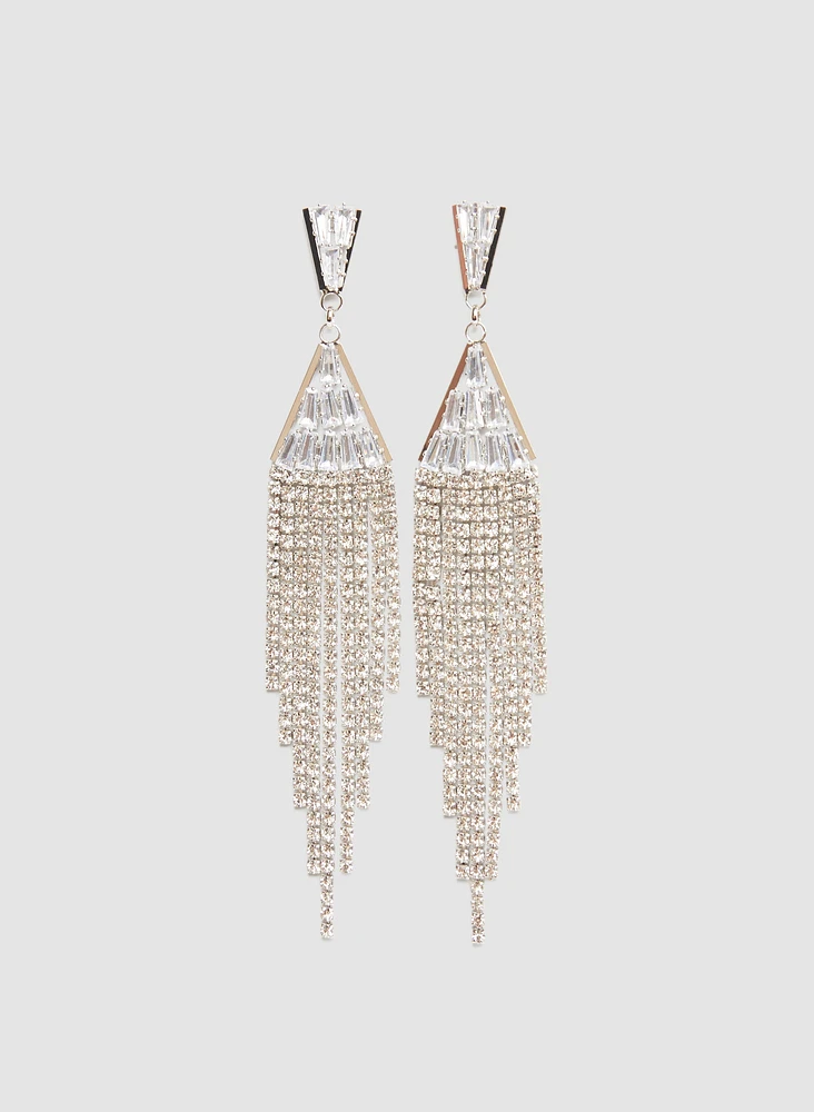 Cascading Crystal Earrings