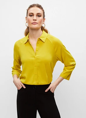 Textured Asymmetric Blouse