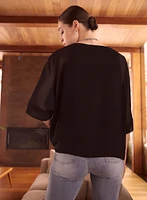 Essential Kimono Sleeve Chiffon Blouse