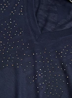 Stud Detail Short Sleeve Tee