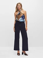 Pull-On Wide Leg Pants