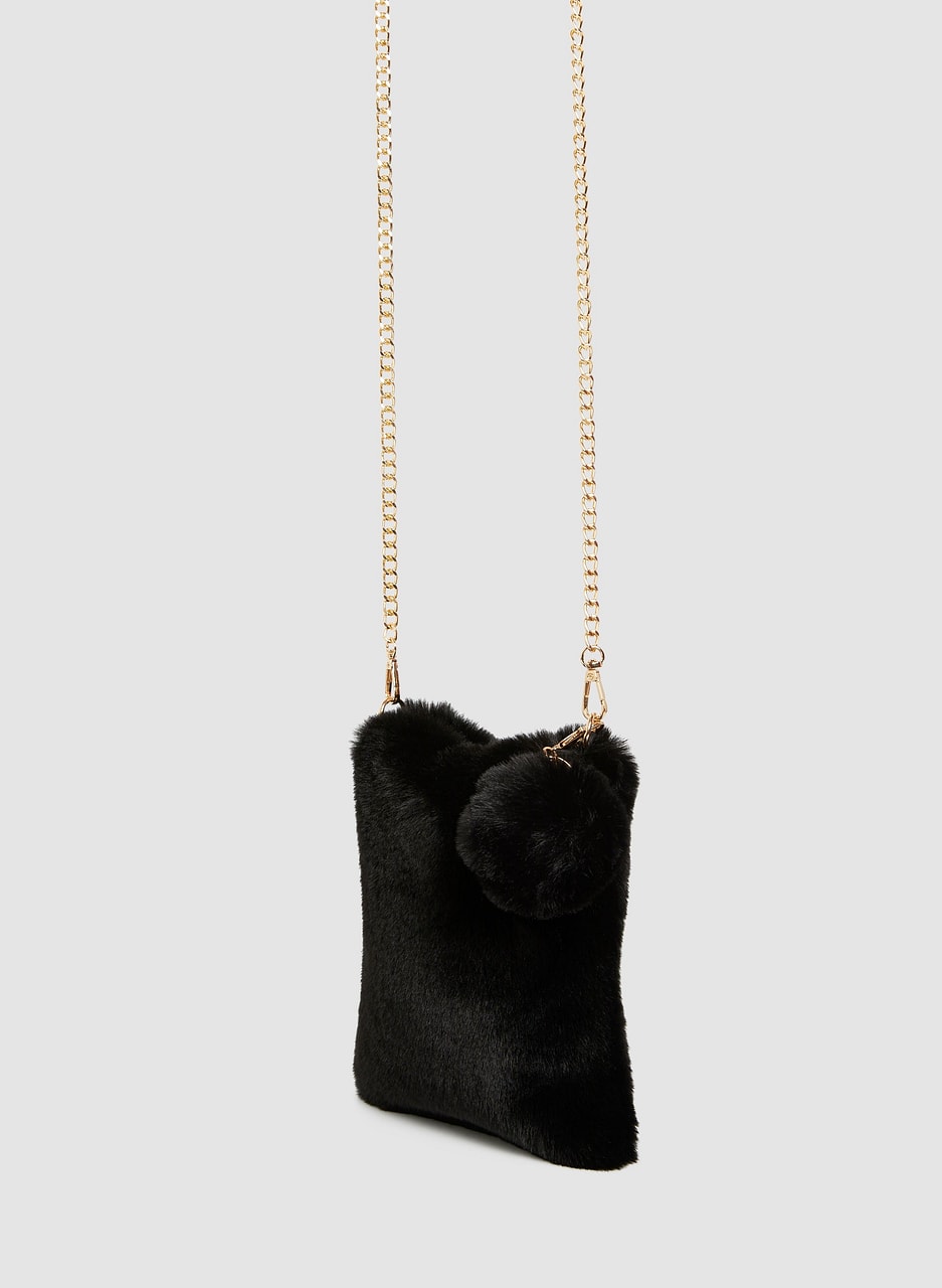 Faux Fur Crossbody Bag