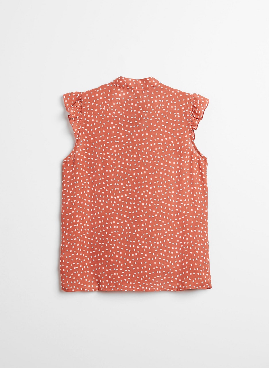 Polka Dot Print Blouse