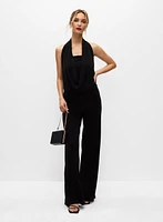 Stud Detail Wide Leg Jumpsuit