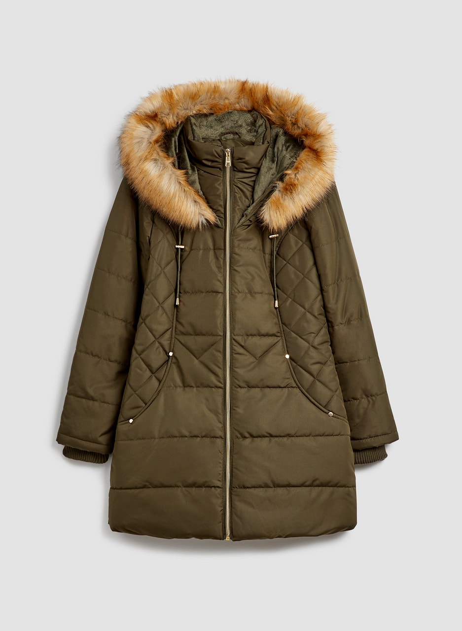 Vegan Down Quilted Coat