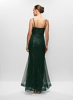 Corset Style Sequin Gown