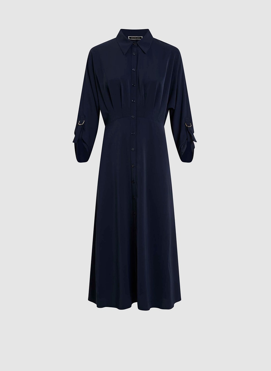 Corset Effect Shirt Dress