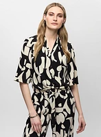 Joseph Ribkoff - Tie Front Button Down Blouse