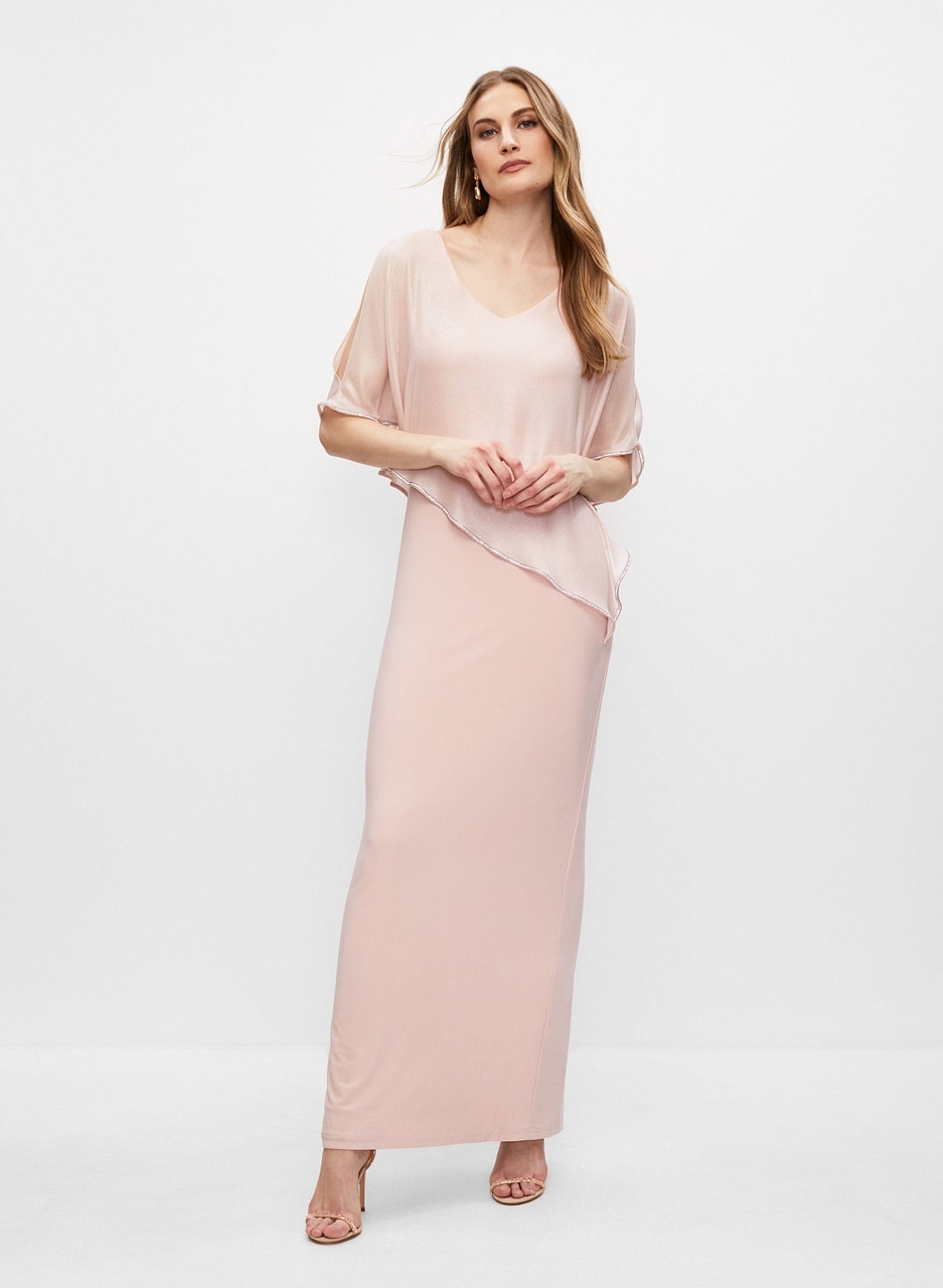 Joseph Ribkoff - Asymmetrical Chiffon Dress