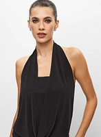 Sleeveless Cowl Neck Jumpsuit