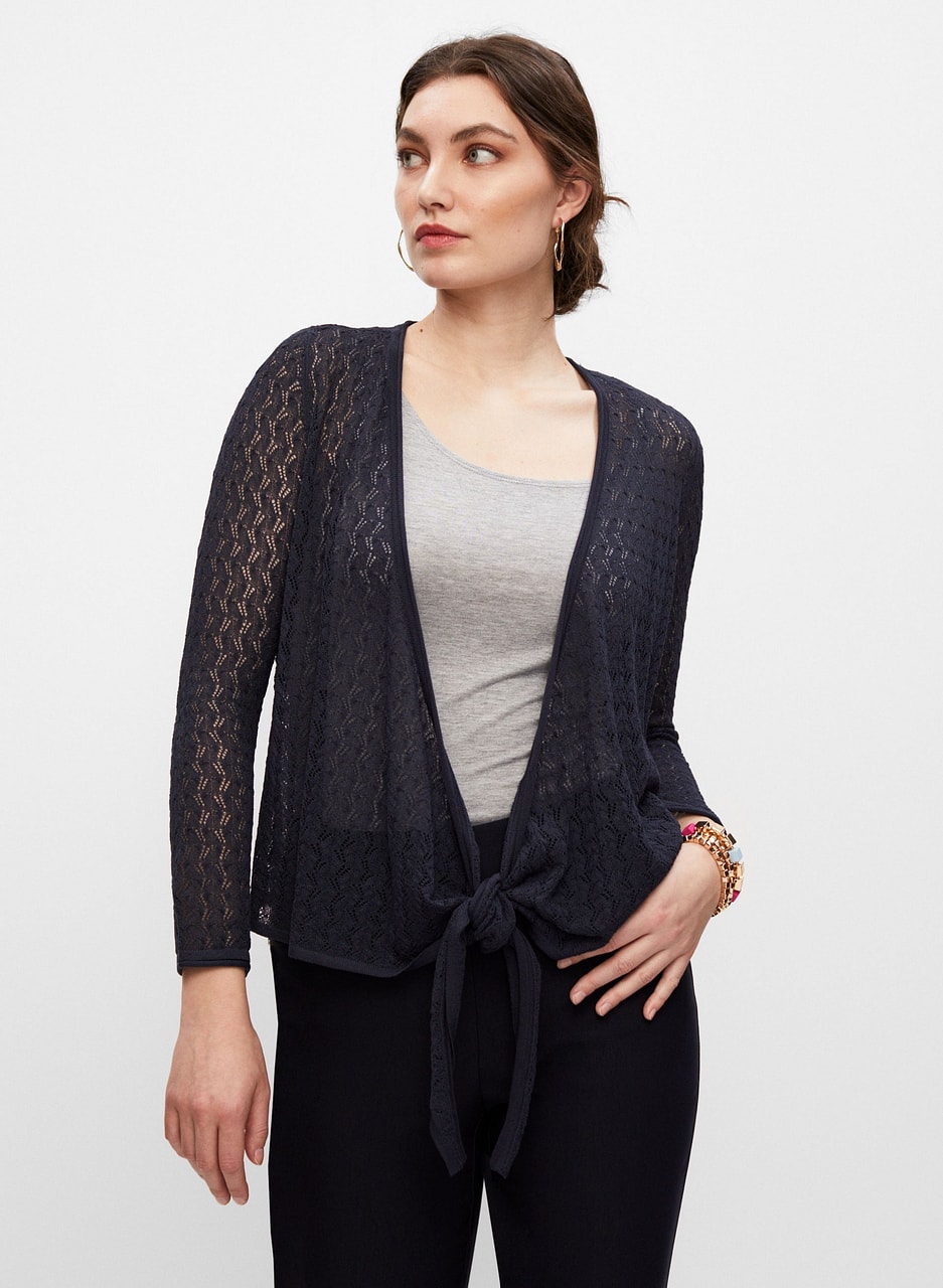 Open Front Knit Cardigan