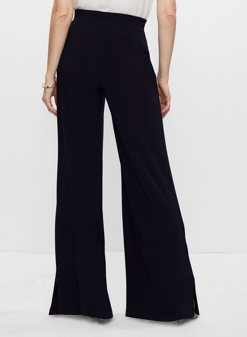 Wide Leg Pull-On Pants