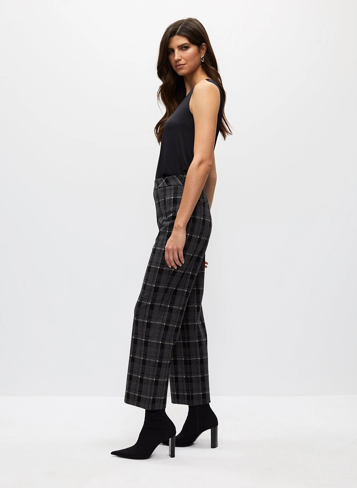 Frank Lyman - Plaid Wide Leg Pants