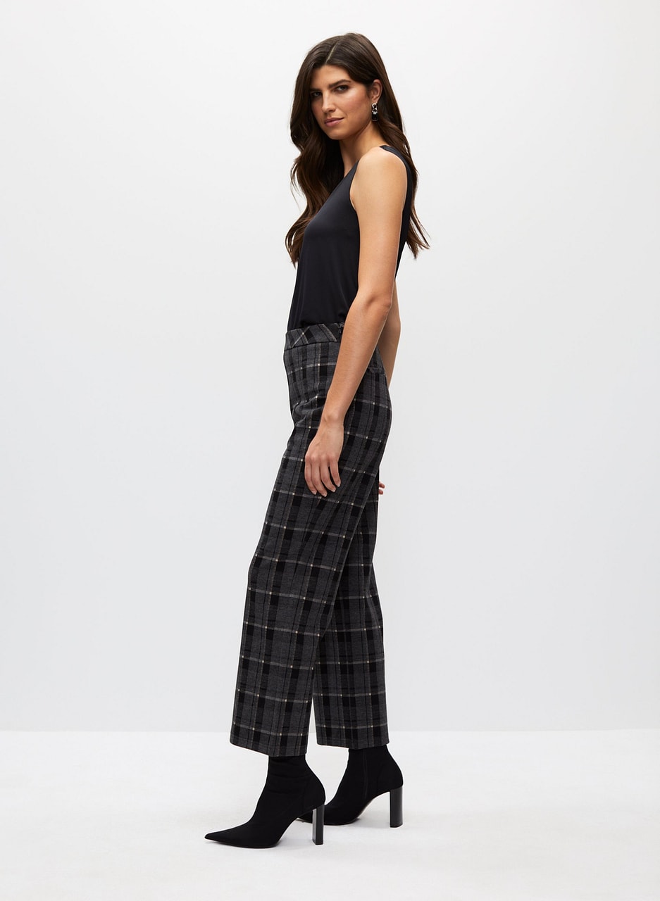 Frank Lyman - Plaid Wide Leg Pants