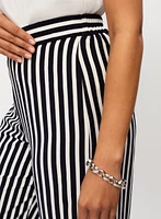 Striped Culotte Pants