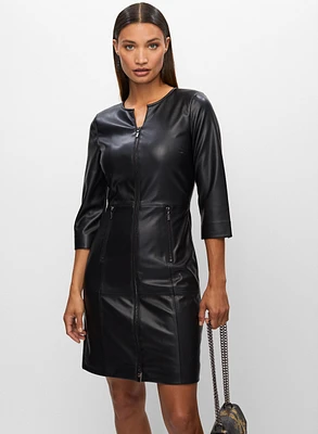 Joseph Ribkoff - Vegan Leather Dress