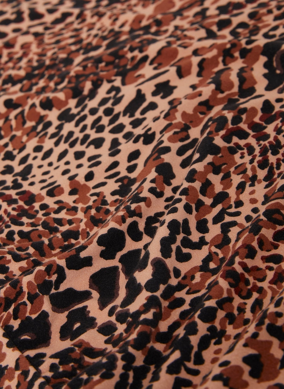 3/4 Sleeve Animal Print Top