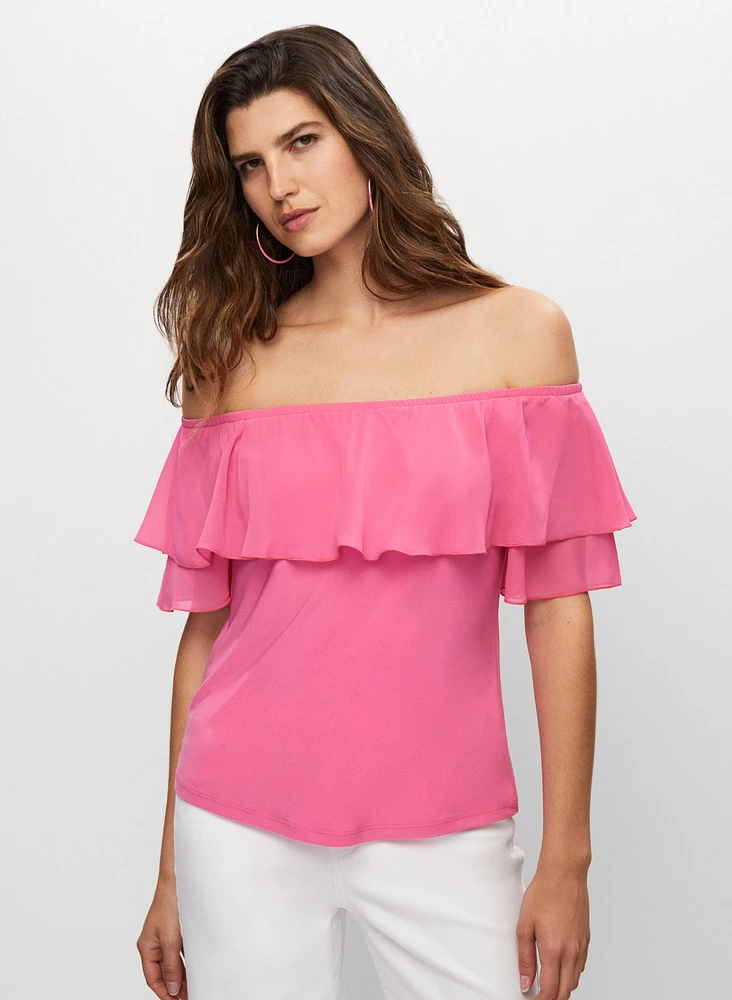 Off-the-Shoulder Ruffled Top