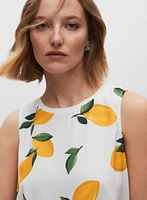 Lemon Print Top