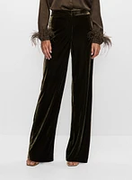 Velour Wide Leg Pants