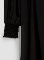 Puff Sleeve Chiffon Duster