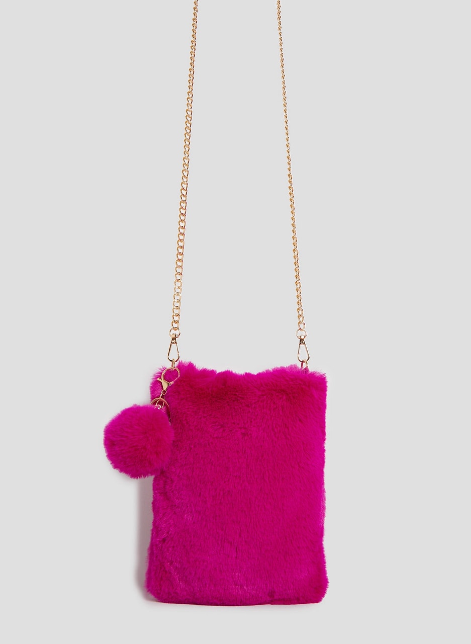 Faux Fur Crossbody Bag