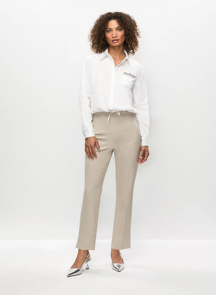 Tie Detail Shirt & Ankle Length Pants