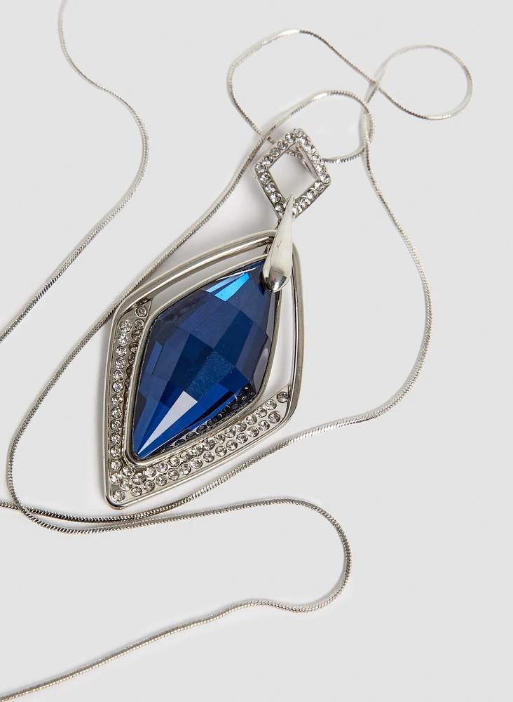 Diamond Shape Pendant Necklace
