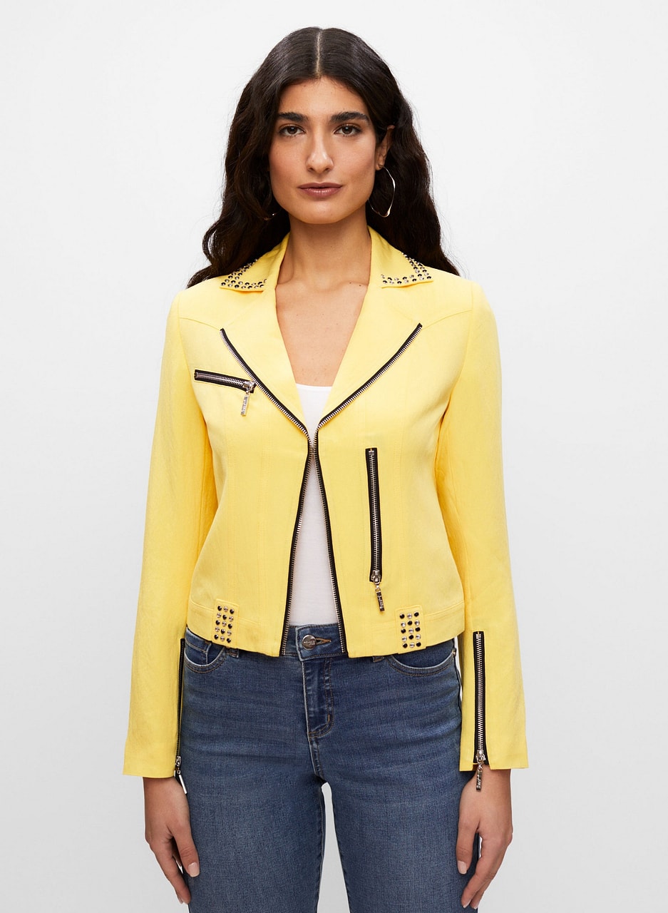 Joseph Ribkoff - Studded Motto Jacket