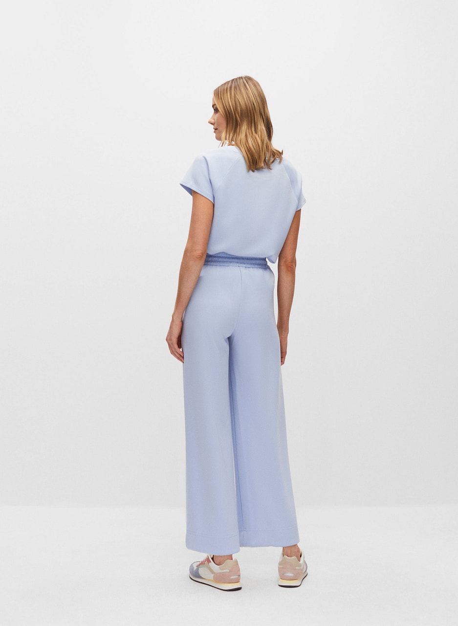 Wide Leg Culotte Pants