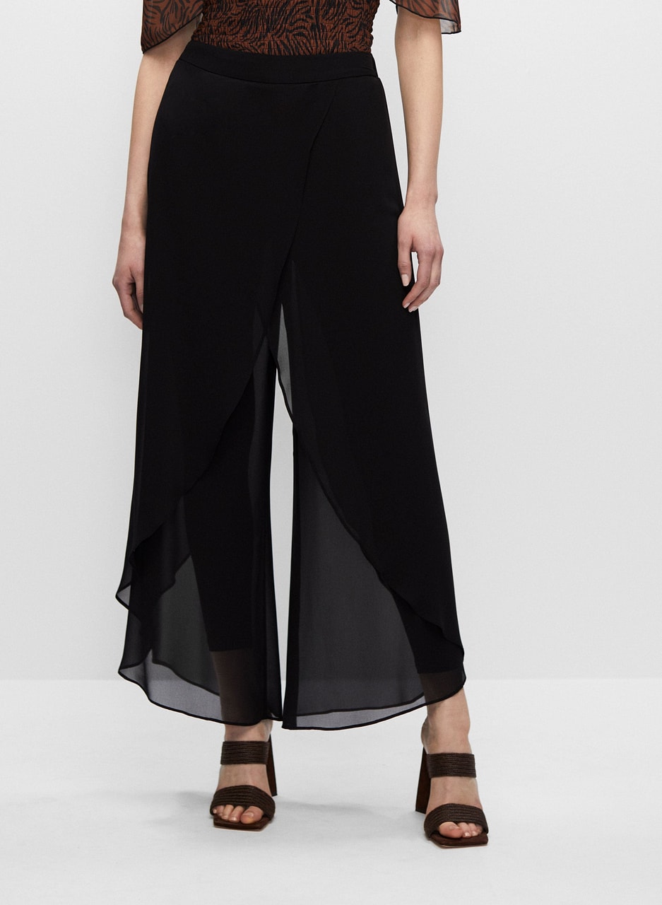 Joseph Ribkoff - Wide Leg Chiffon Pants