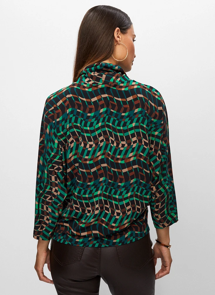 Joseph Ribkoff - Abstract Print Top