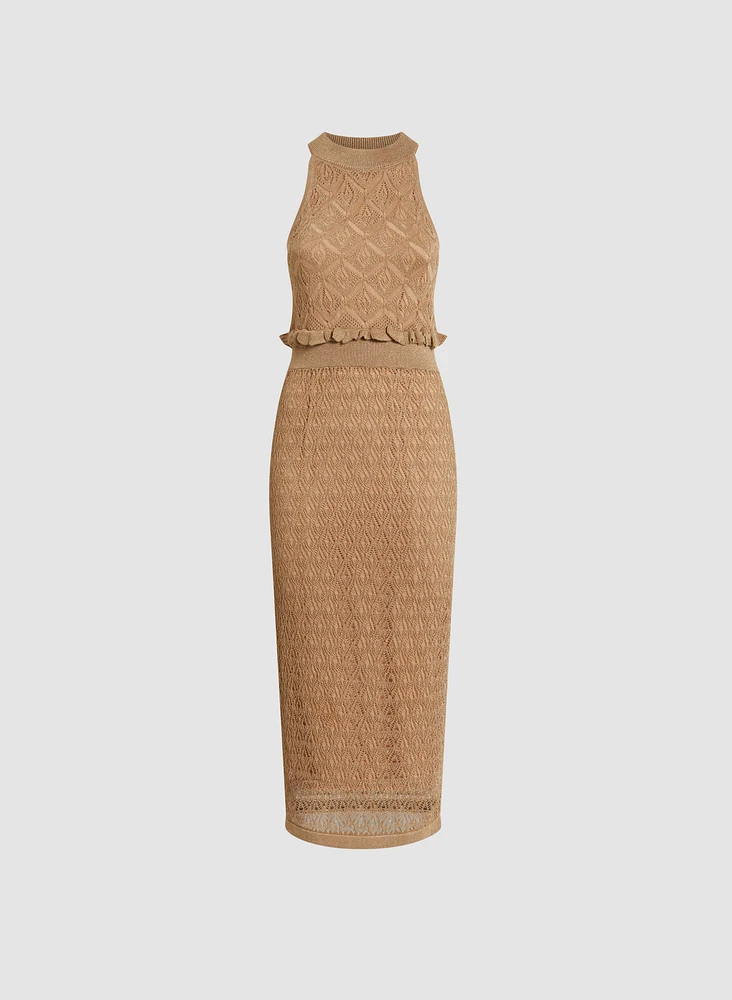 Pointelle Knit Dress