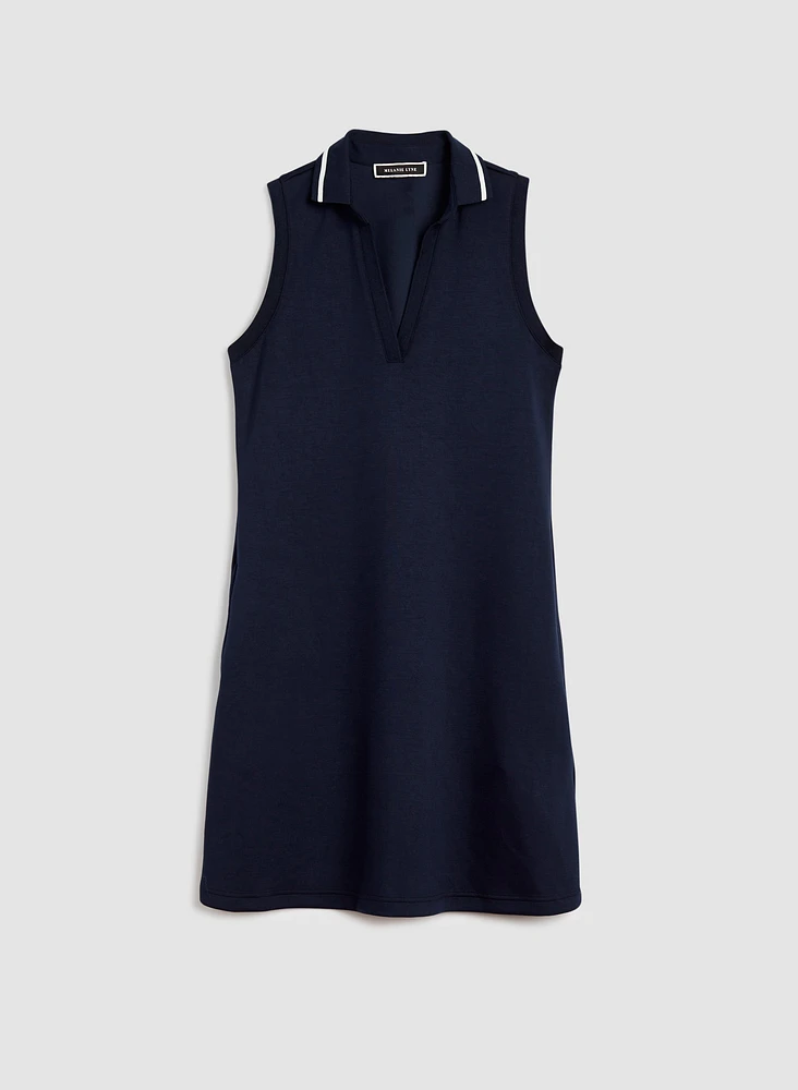 Sleeveless Polo Dress