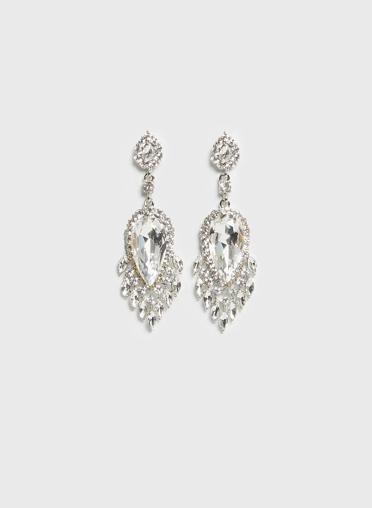 Cascading Crystal Earrings