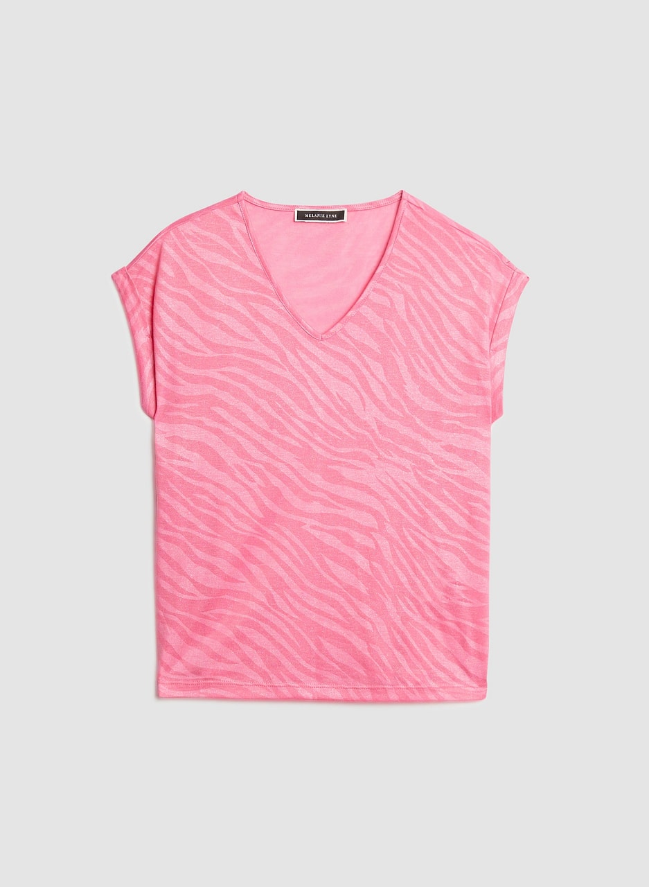 Metallic Zebra Motif Tee