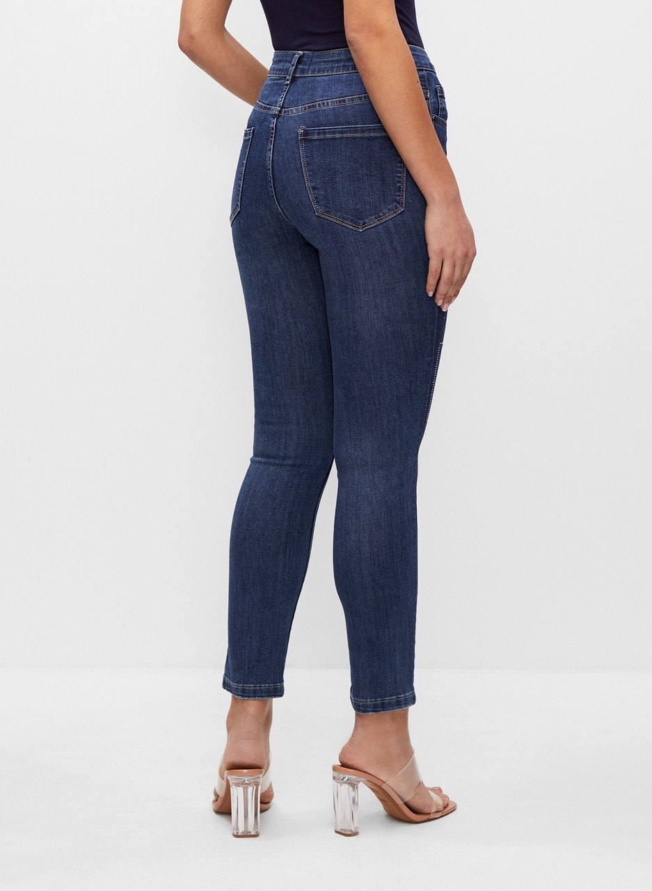 Frank Lyman - Embellished Slim Leg Jeans