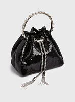 Sequin Bucket Bag