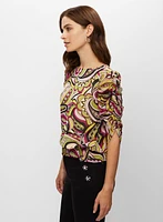 Paisley Print Blouse