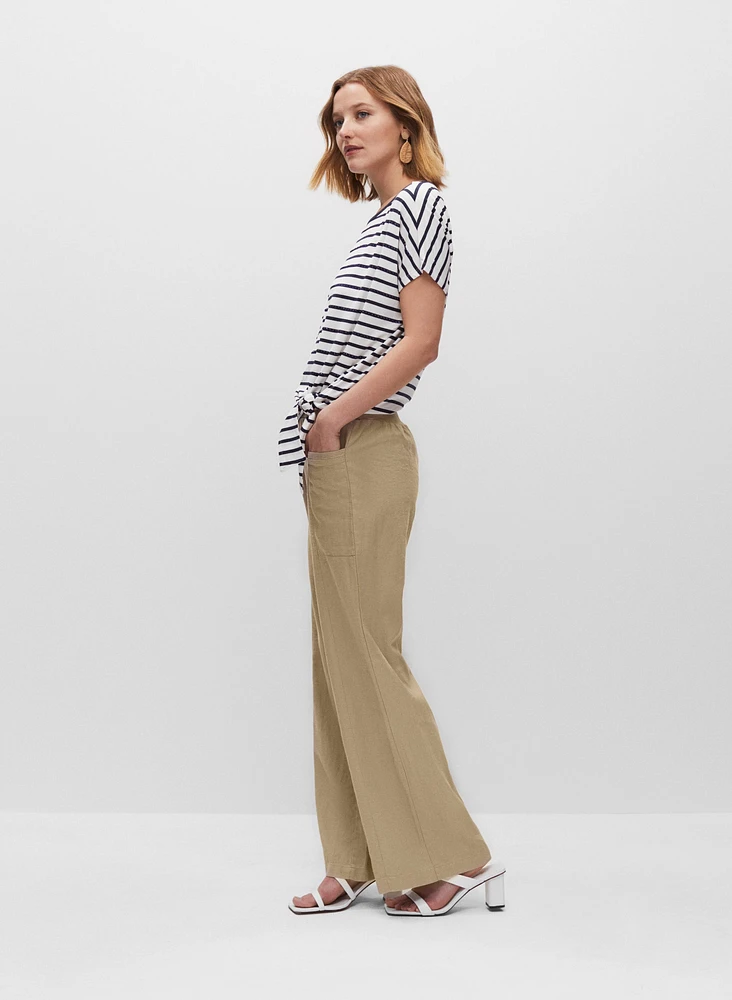 Wide Leg Knit Pants