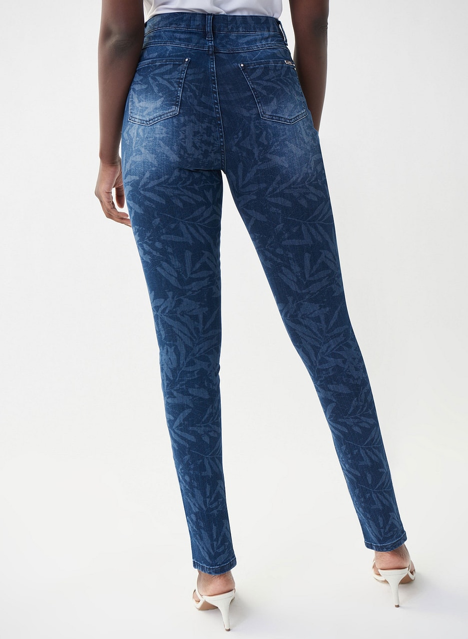 Joseph Ribkoff - Leaf Print Jeans