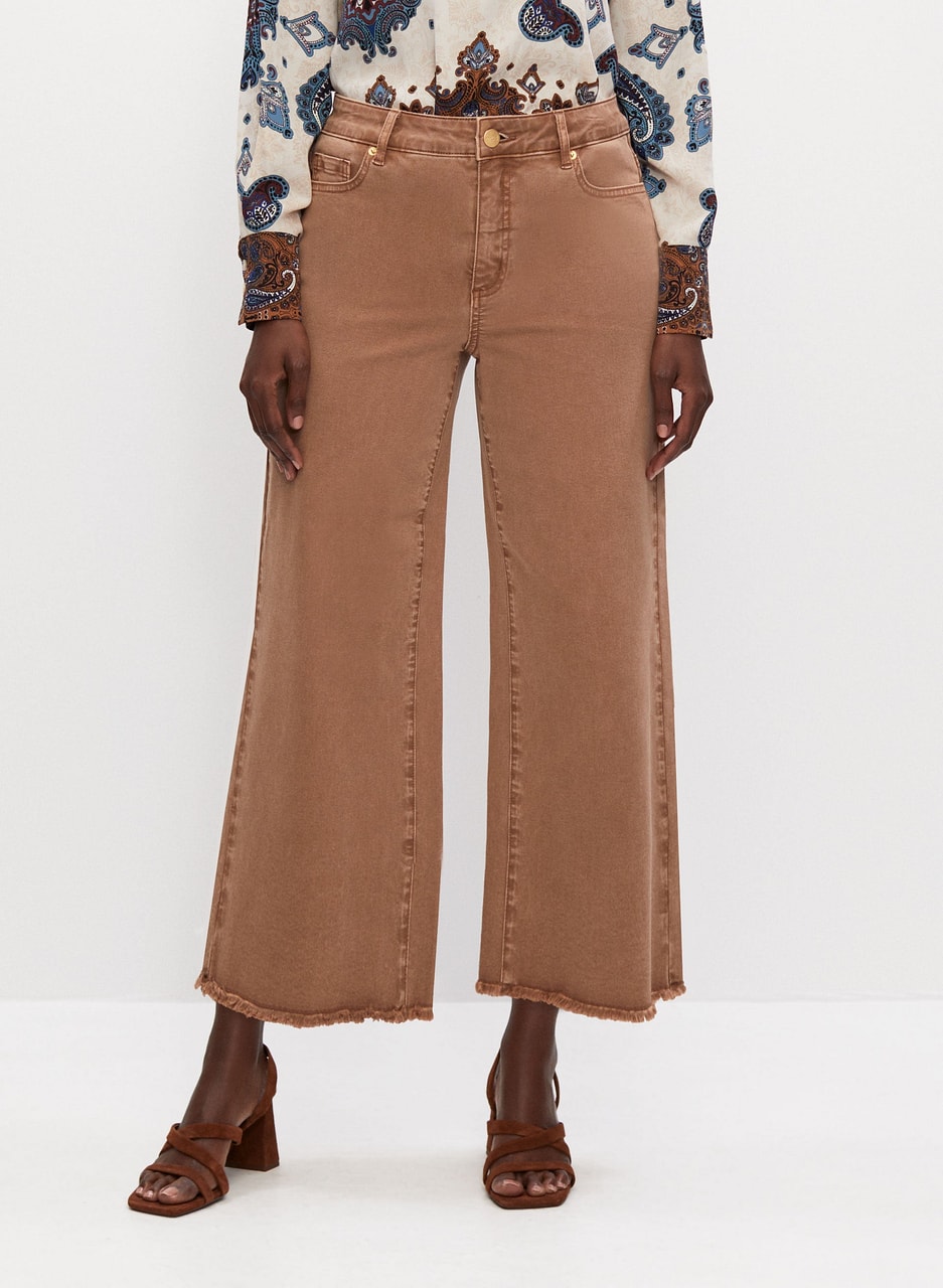 Wide Leg Culotte Jeans