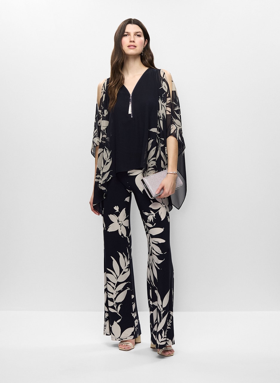 Joseph Ribkoff - Floral Wide leg Pants