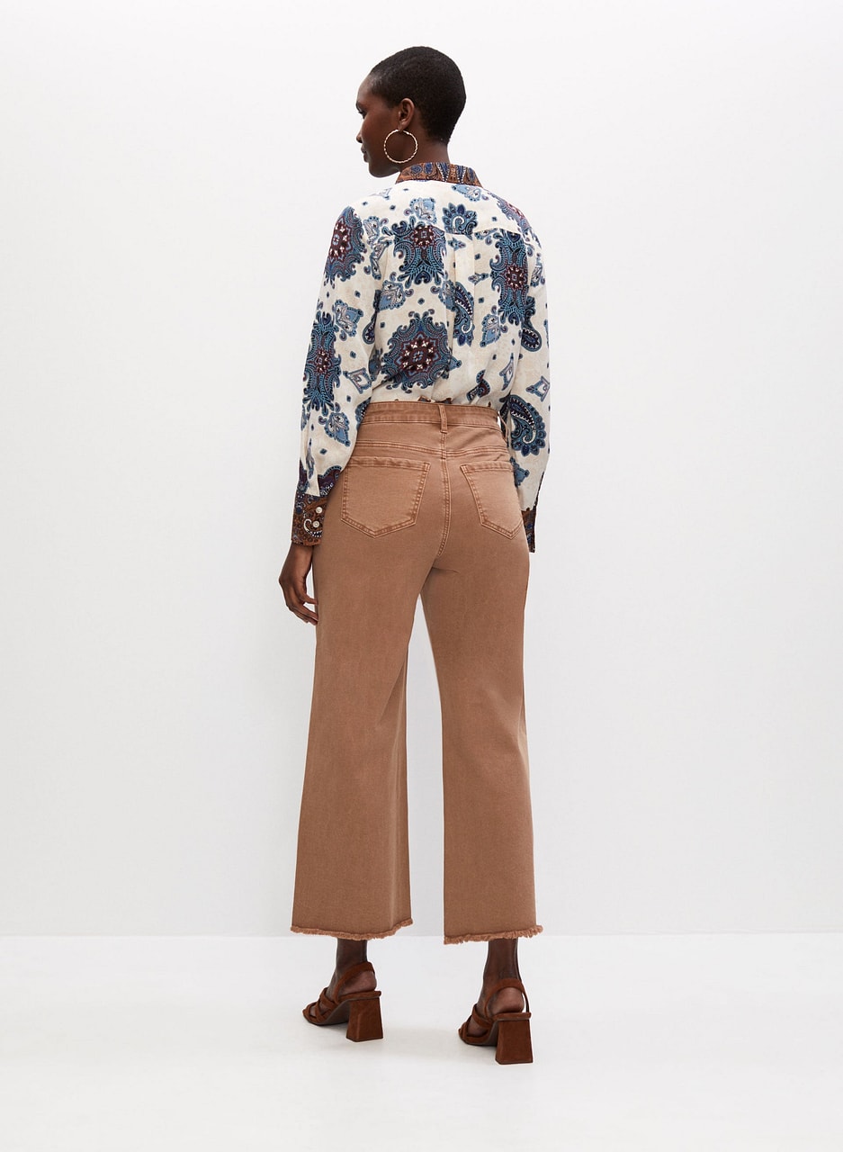 Wide Leg Culotte Jeans