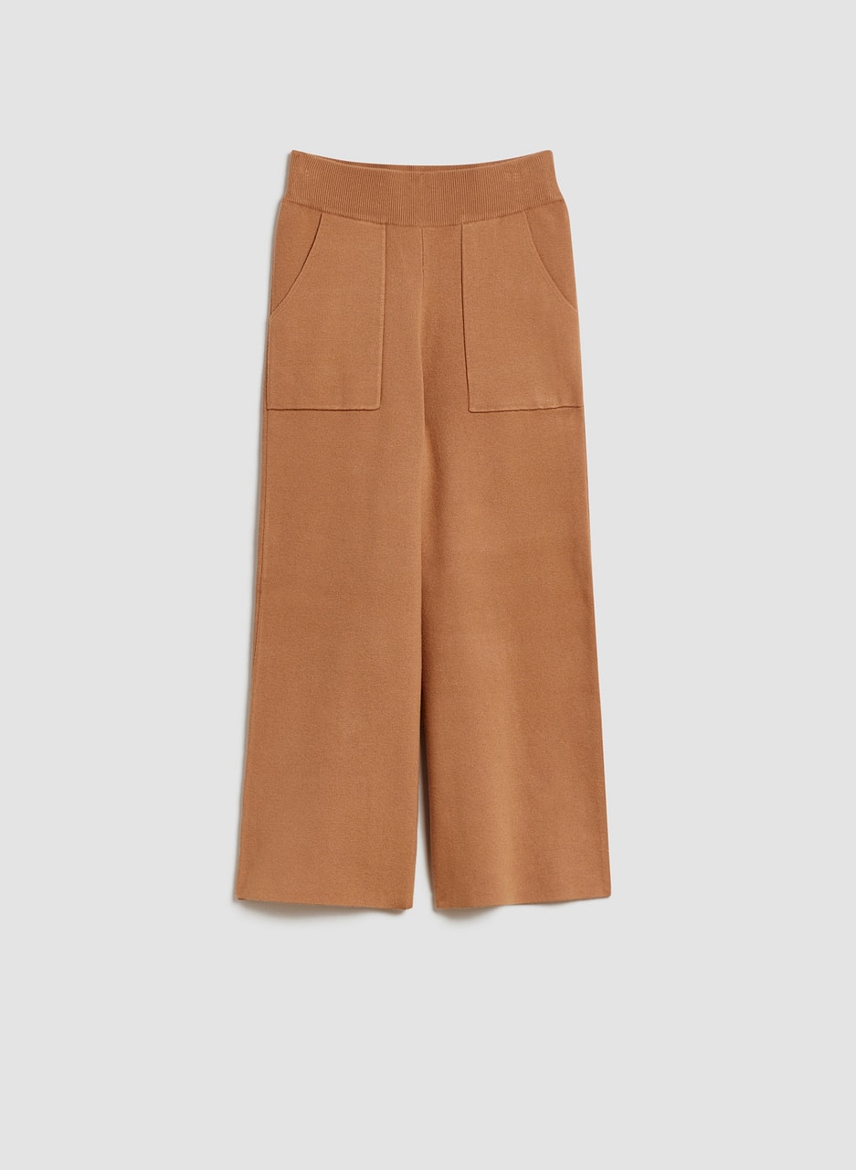 Knit Culotte Pull-On Pants