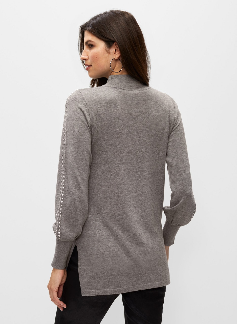 Mock Neck Knit Tunic